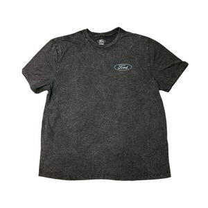 Vintage Mustang - Officially Licensed Men's Front and Back Graphic Moto Short Sl